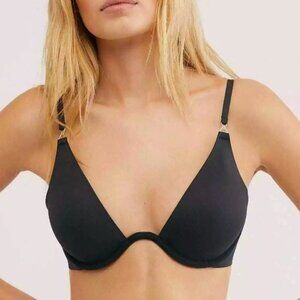 Free People Ari Underwire Bra Black NWT 36D